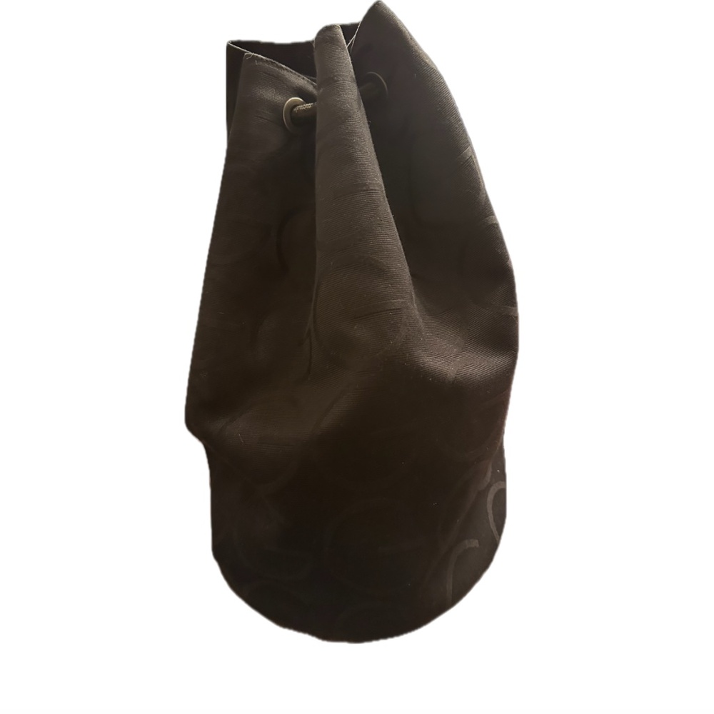 RARE Gucci Black GG Monogram Canvas Sling Backpack Bag